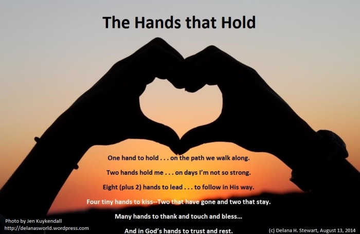 heart hands, holding hands, sunset, anniversary poem